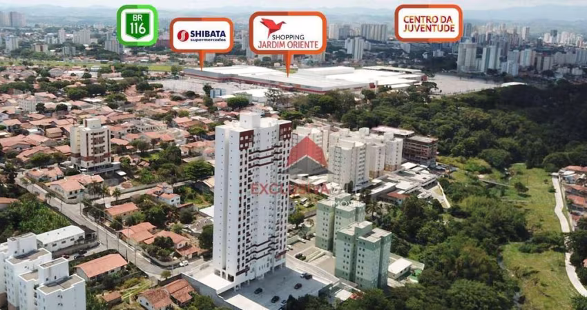 Apartamento com 2 dormitórios, 61 m² - Jardim Oriente - São José dos Campos/SP