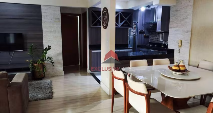 Apartamento com 2 dormitórios, 87 m² - venda por R$ 700.000,00 ou aluguel por R$ 4.541,67/mês - Jardim Satélite - São José dos Campos/SP