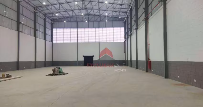 Galpão para alugar, 1280 m² por r$ 36.500,00/mês - chácaras reunidas - são josé dos campos/sp