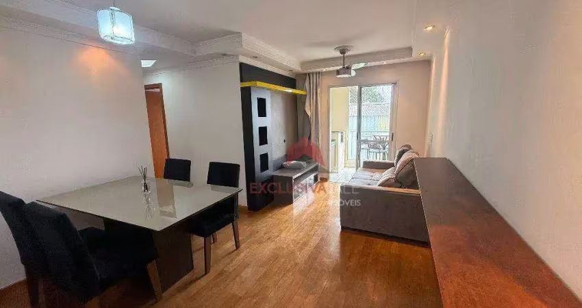 Apartamento com 3 dormitórios, 73 m² - venda por r$ 570.000,00 ou aluguel por r$ 4.395,00/mês - vila sanches - são josé dos campos/sp