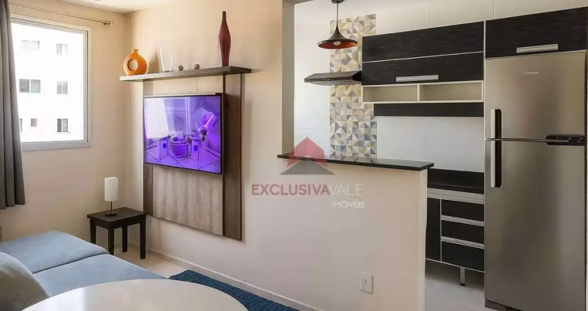 Apartamento com 2 dormitórios à venda, 45 m² por r$ 230.000,00 - villa branca - jacareí/sp
