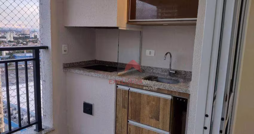 Apartamento com 3 dormitórios sendo 1 suíte para alugar, 111 m² por r$ 6.580/mês - jardim aquarius - são josé dos campos/sp