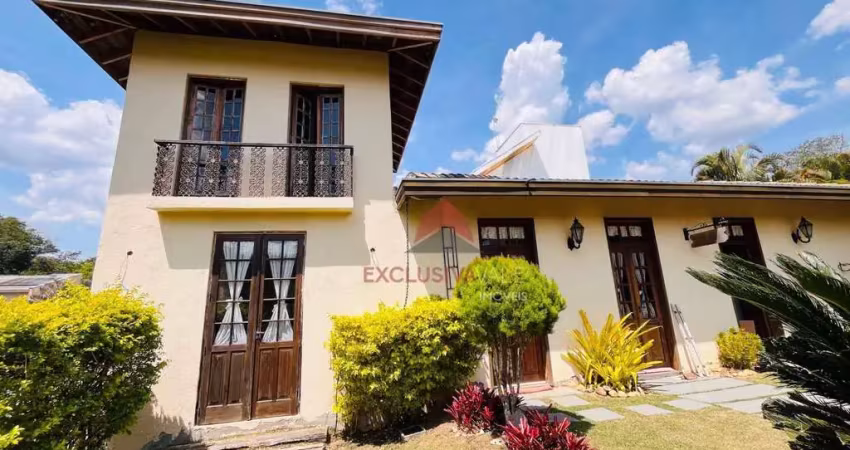Casa estilo colonial com 3 dormitórios à venda, 241 m² por r$ 1.490.000 - reserva fazenda são francisco - jambeiro/sp