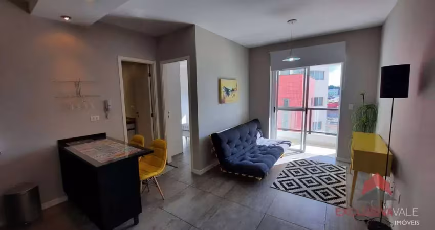 Apartamento Mobiliado com 1 dormitório, 32 m² - venda por R$ 415.000 ou aluguel por R$ 3.219/mês - Jardim Oswaldo Cruz - São José dos Campos/SP