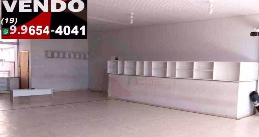 Maravilhoso salão comercial de 420m² de alto padrão, à venda no Bairro Residencial Dona Regina em Santa Bárbara d’Oeste-SP.