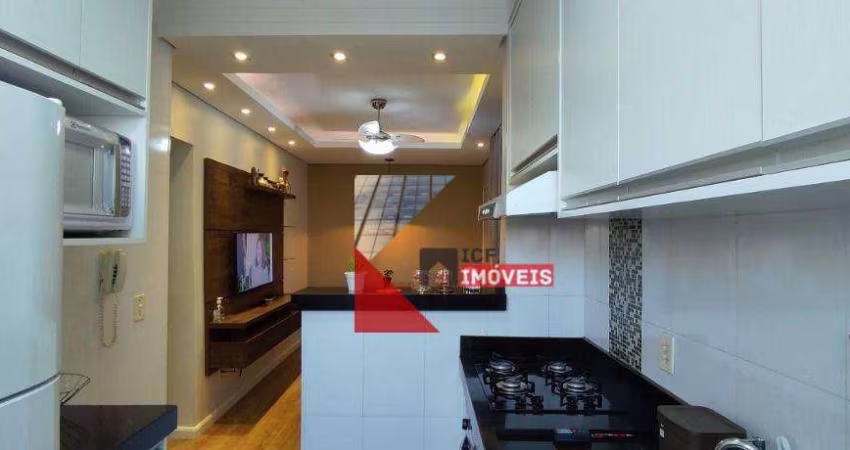 Apartamento com 2 dormitórios à venda, 49 m² por R$ 195.000,00 - Jardim Recanto - Americana/SP