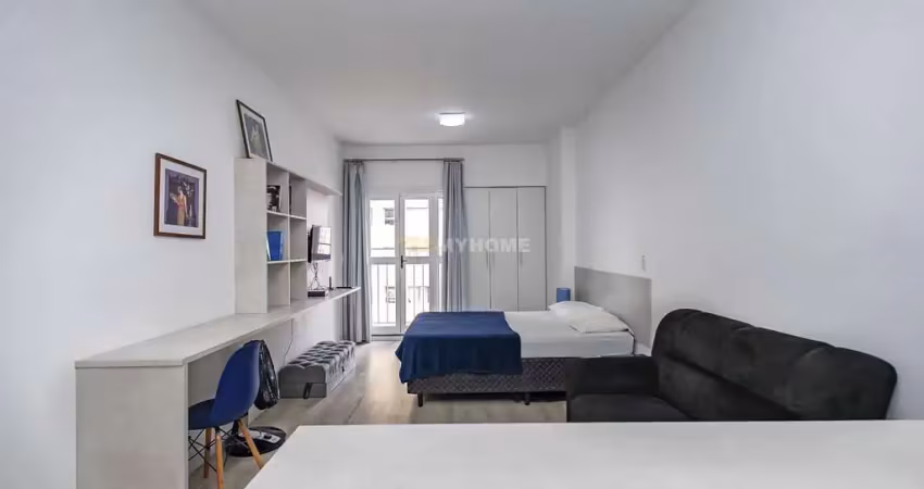 Studio mobiliado no centro! excelente oportunidade para investidores!