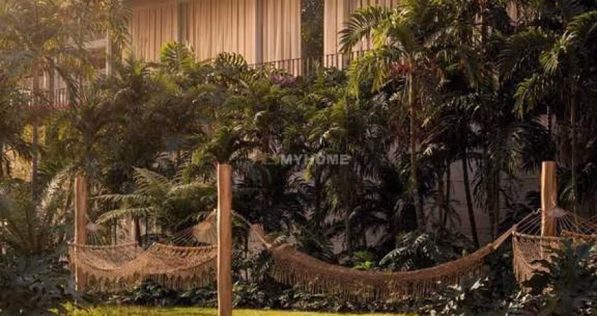 Atmosfera de casas térreas, segurança e serviços de hotel cinco estrelas.