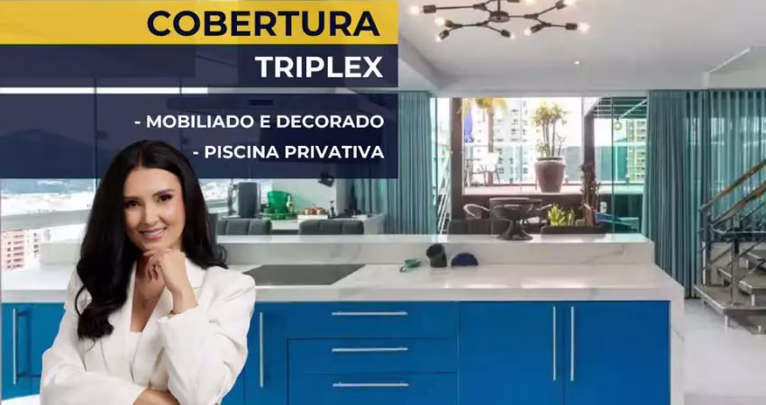 Cobertura 4 quartos mobiliado à venda no edifício ocean tower balneário camboriú