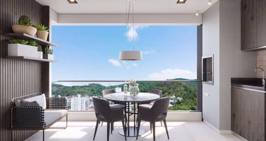 Apartamento com 2 dormitórios no Condomínio Essência Residence no bairro Fazenda em Itajaí - SC