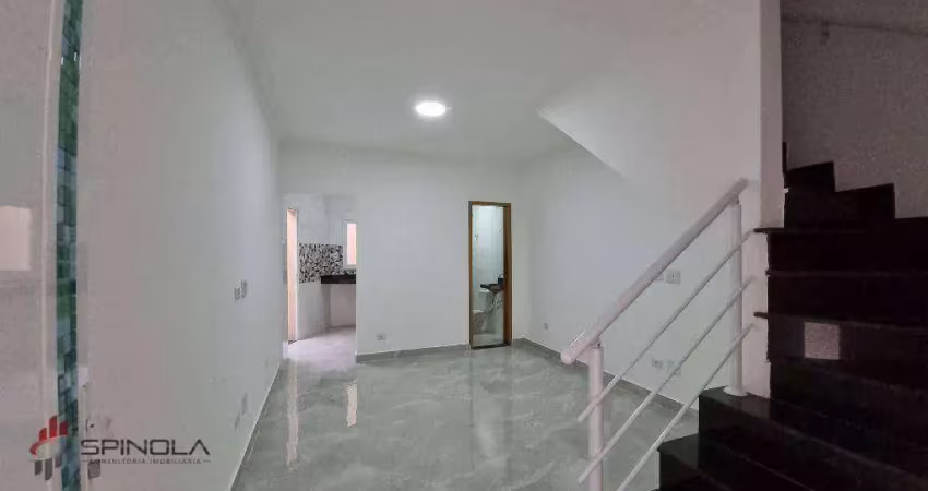 Sobrado com 2 dormitórios à venda, 63 m² por r$ 300.000,00 - jardim imperador - praia grande/sp