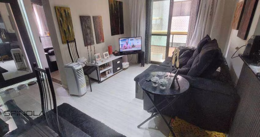 Apartamento com 1 dormitório à venda, 48 m² por R$ 295.000,00 - Vila Caiçara - Praia Grande/SP