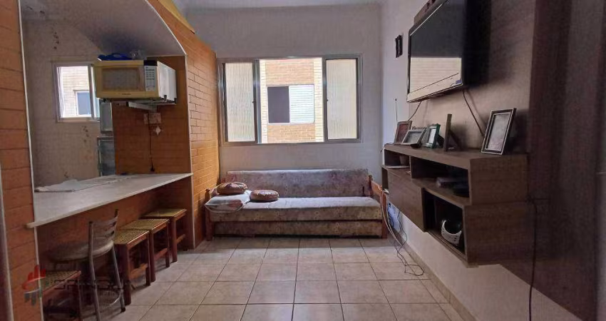 Apartamento com 1 dormitório à venda, 43 m² por R$ 220.000,00 - Caiçara - Praia Grande/SP