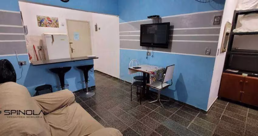 Kitnet com 1 dormitório à venda, 32 m² por r$ 195.000,00 - mirim - praia grande/sp