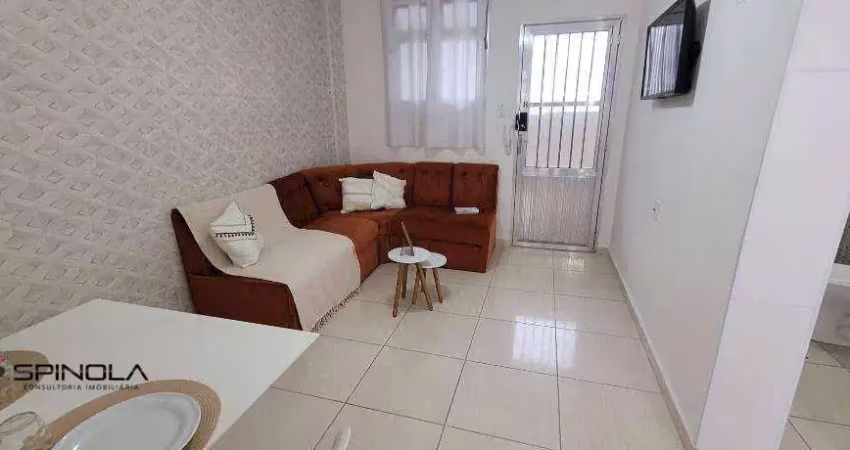 Apartamento com 1 dormitório à venda, 47 m² por r$ 270.000,00 - vila guilhermina - praia grande/sp