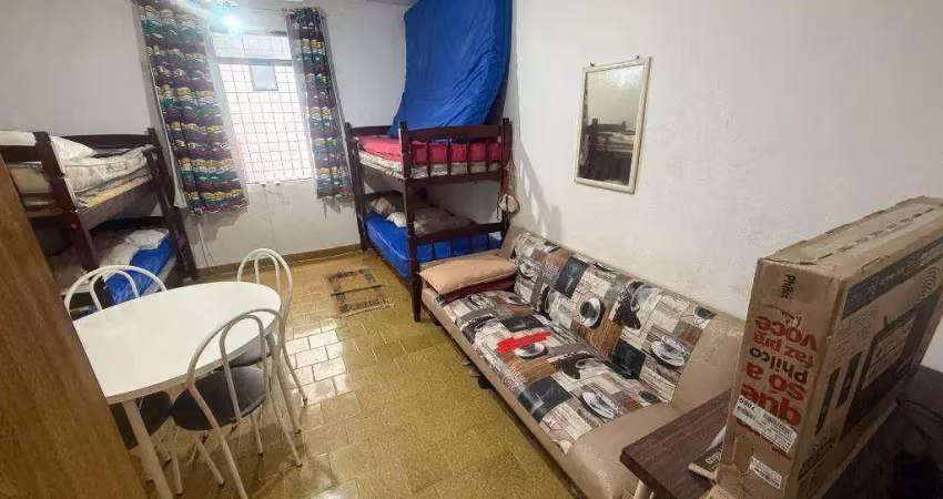 Kitnet com 1 dormitório à venda, 28 m² por r$ 185.000,00 - vila caiçara - praia grande/sp