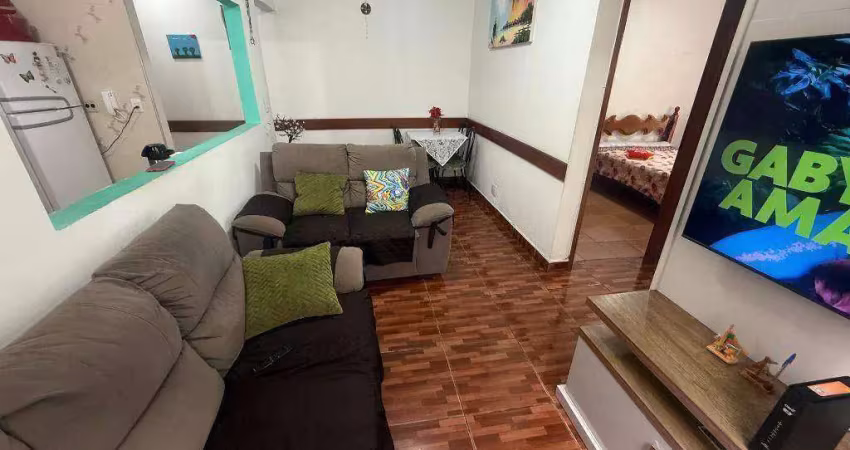 Apartamento com 2 dormitórios à venda, 59 m² por r$ 310.000,00 - vila caiçara - praia grande/sp