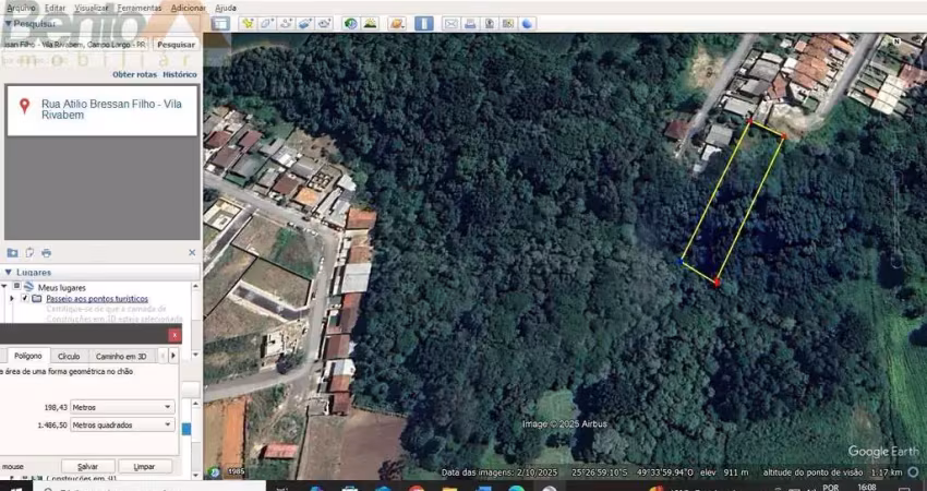 Terreno à venda na Rua Atílio Bressan Filho, Vila Rivabem, Campo Largo