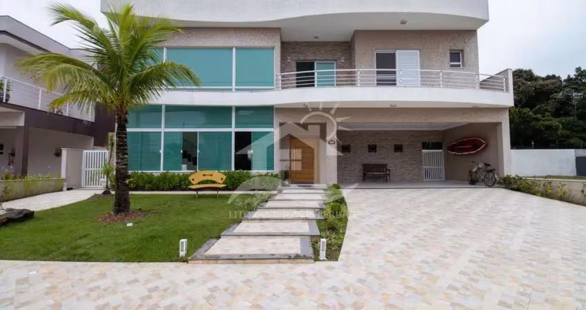 Casa sobrado novo à venda , 6 quarto(s),  sendo 6 suíte(s)  no bairro bougainville residencial iv, 1000 metros da praia, peruíbe-sp