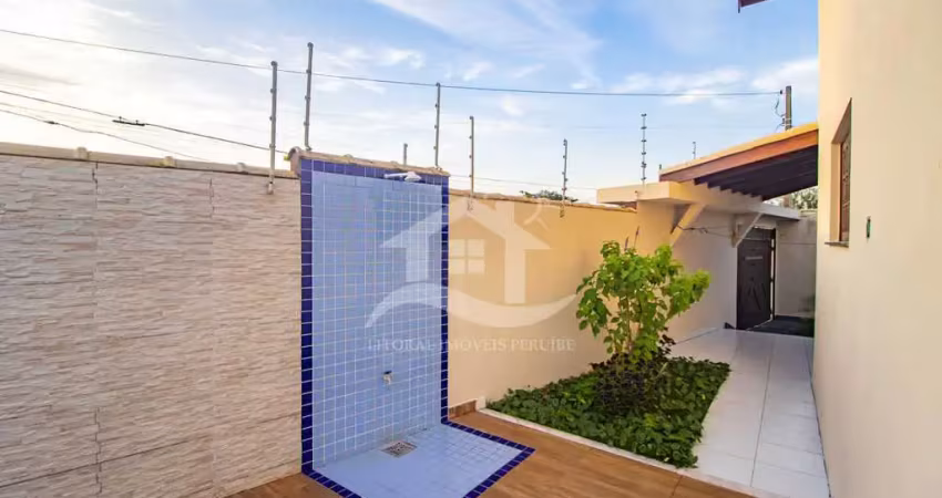 Casa térrea à venda , 3 quarto(s),  sendo 1 suíte(s)  no bairro mar e sol, 180 metros da praia, peruíbe-sp