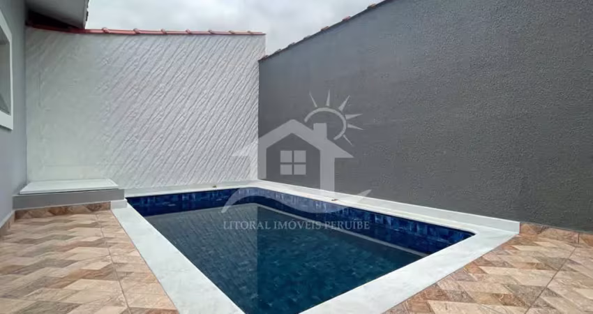 Casa térrea à venda , 2 quarto(s),  sendo 1 suíte(s)  no bairro arpoador, 900 metros da praia, peruíbe-sp