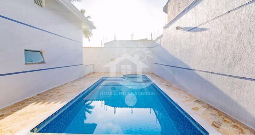Casa Sobrado à venda com piscina, 6 quarto(s),  sendo 3 suíte(s)  no bairro Jardim Imperador, 20 metros da praia, Peruíbe-SP