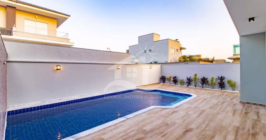 Casa Sobrado Novo à venda , 4 quarto(s),  sendo 4 suíte(s)  no bairro Bougainville Residencial IV, 1300 metros da praia, Peruíbe-SP
