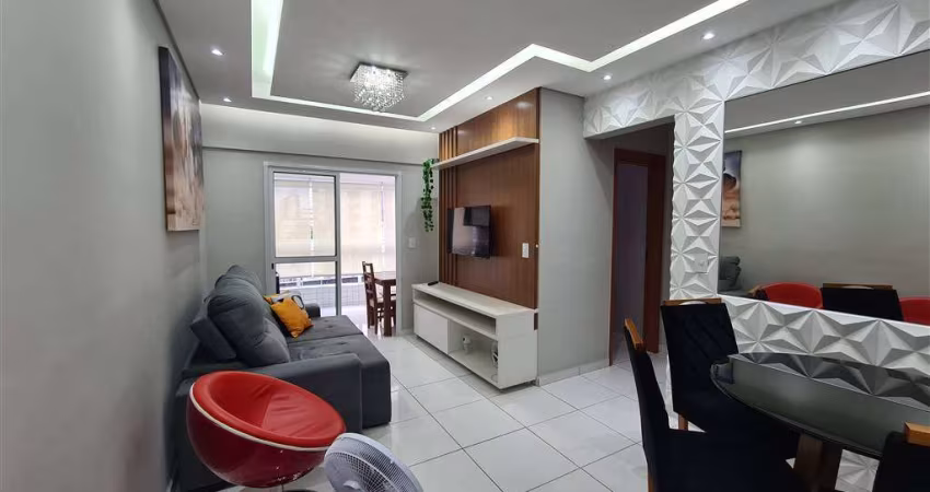 Apartamento com 2 dormitórios à venda na Aviação em Praia Grande. Mobiliado.