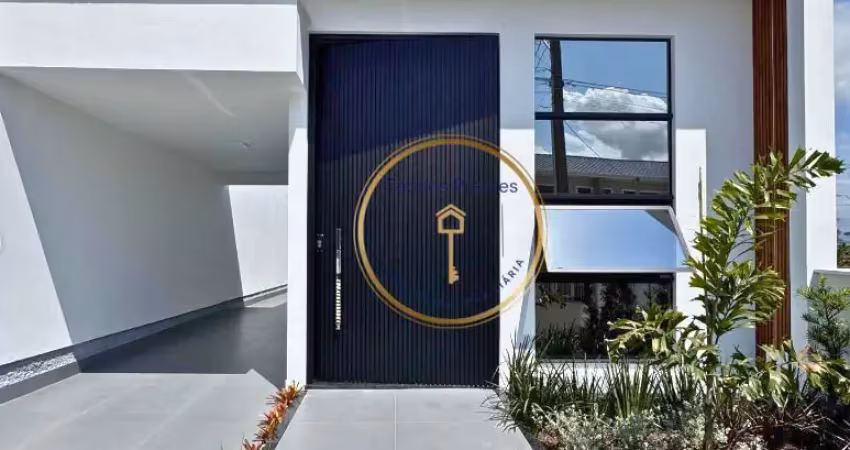 Linda casa com design moderno semimobiliada no bairro potecas em são josé.