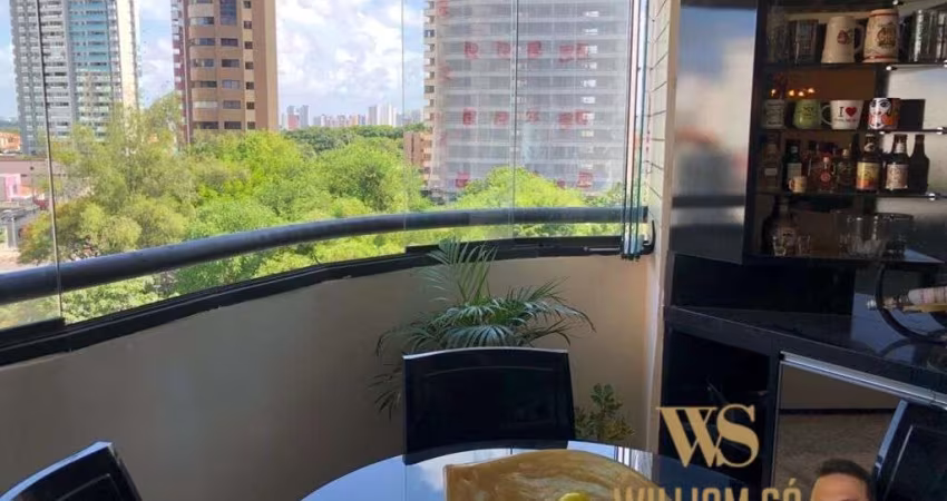 Apartamento 3 suites 140 metros com todos os moveis porteira fechada em frente a praca martins dourado em Cocó, Fortaleza/CE
