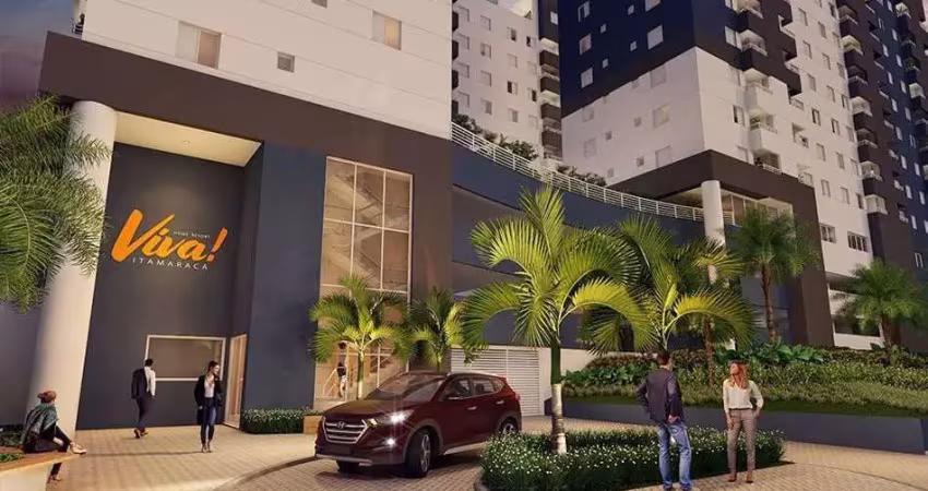 Viva itamaracá | construtora graal | construção | 40 metros | 02 dormitórios | varanda | 01 vaga