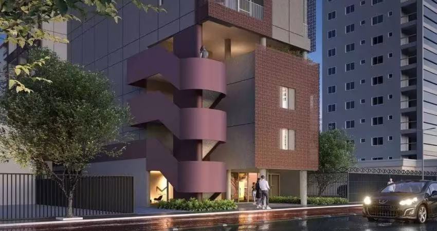 Ampli vila mariana | construtora spin | construção | 23 metros | studios com varanda
