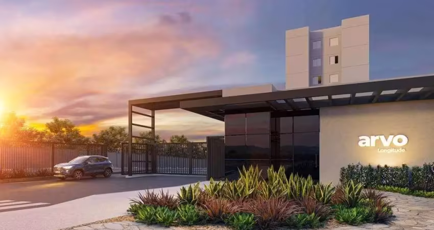 Arvo residencial | construtora longitude | construção | 51 metros | 02 dormitórios | suíte | varanda | 01 vaga