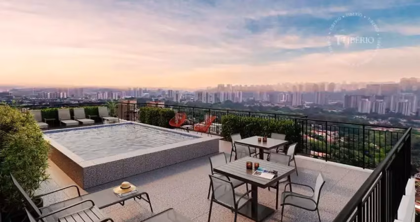 Link alto da boa vista | construtora tibério | construção | 45 metros | 02 dormitórios | varanda | sem vaga