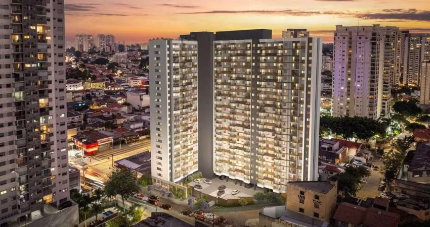 Mérito Vila Mascote | Construtora Cury | Construção | 47 metros | 02 dormitórios | suíte | varanda | 01 vaga