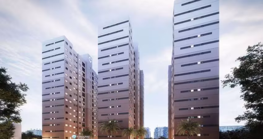 Turmalinas condomínio clube | construtora cavazani | construção | 42 metros | 02 dormitórios | com varanda | 01 vaga