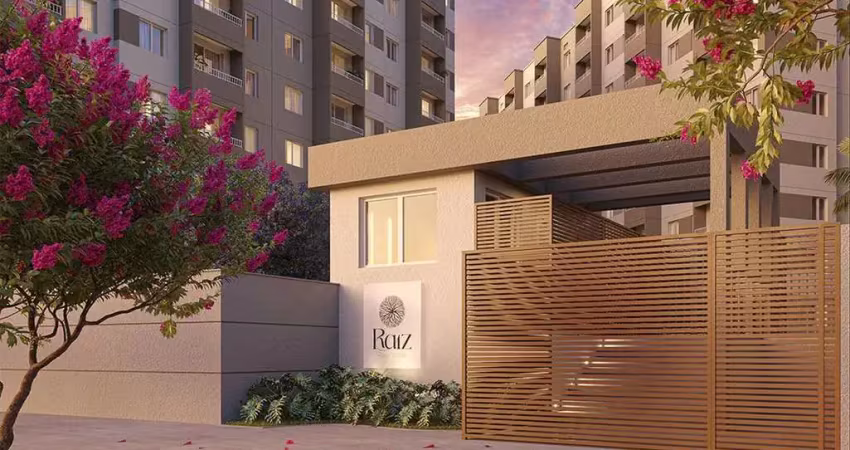 Raíz home clube | construtora direcional | construção | 34 metros | 02 dormitórios | varanda | sem vaga