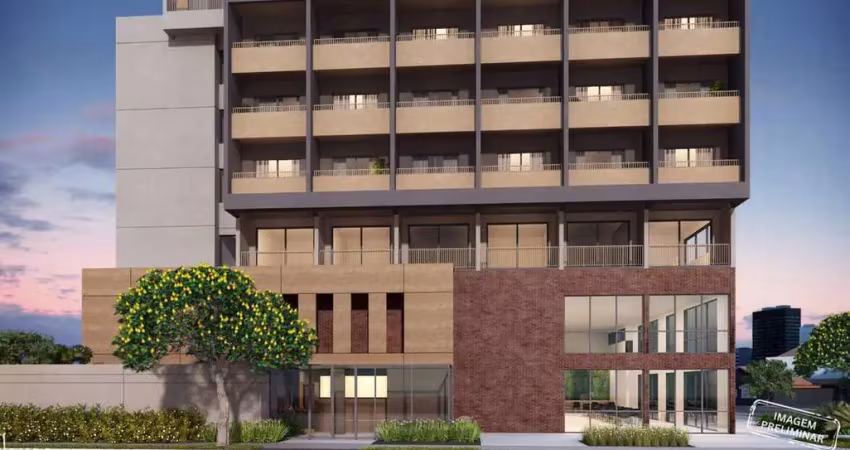 Voxx itaim | construtora barbara | construção | 30 metros | studios com varanda | sem vaga