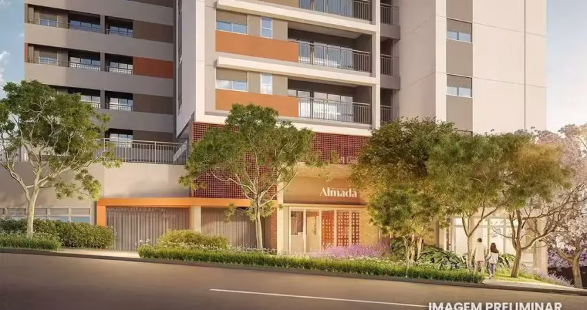 Almadá vila madalena | construtora sinco | construção | 58 metros | 02 dormitórios | suíte | 01 vaga