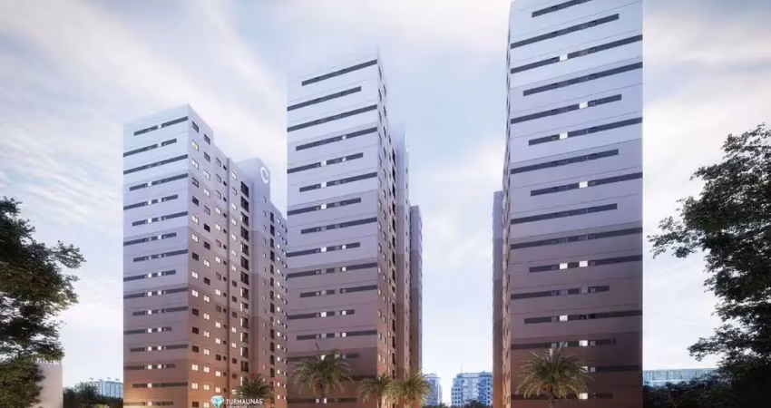 Turmalinas condomínio clube | construtora cavazani | construção | 42 metros | 02 dormitórios | com varanda | 01 vaga