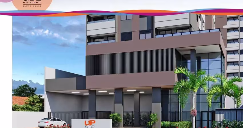 Upside home resort santo andré | construtora factus | construção | 55 metros | 02 dormitórios | suíte | varanda | 02 vagas
