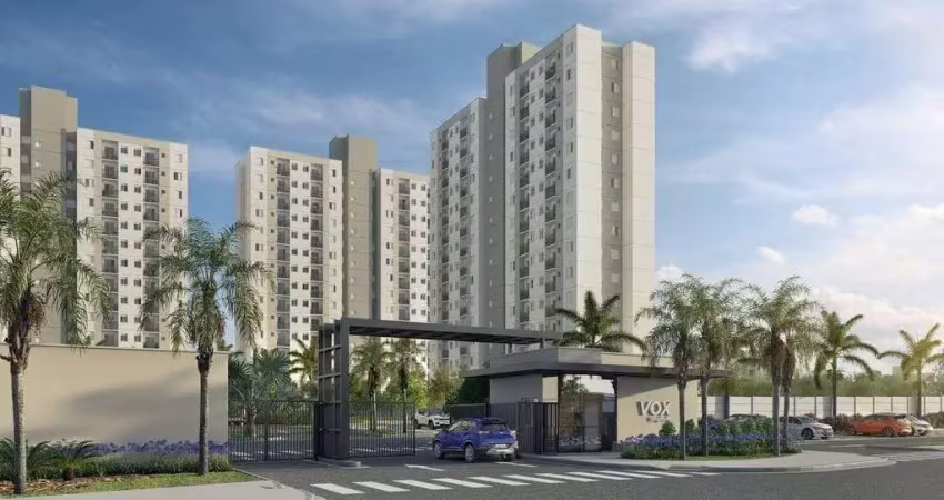 Vox residencial | construtora longitude | construção | 41 metros | 02 dormitórios | varanda | 01 vaga