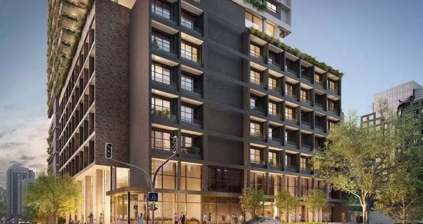 Moma moema | construtora kallas | 24 metros | studios com pé direito duplo | com varanda | sem vaga