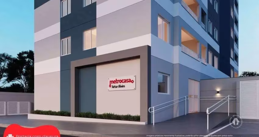 Metrocasa artur alvim | construção | 35 metros | 02 dormitórios | com varanda | sem vaga