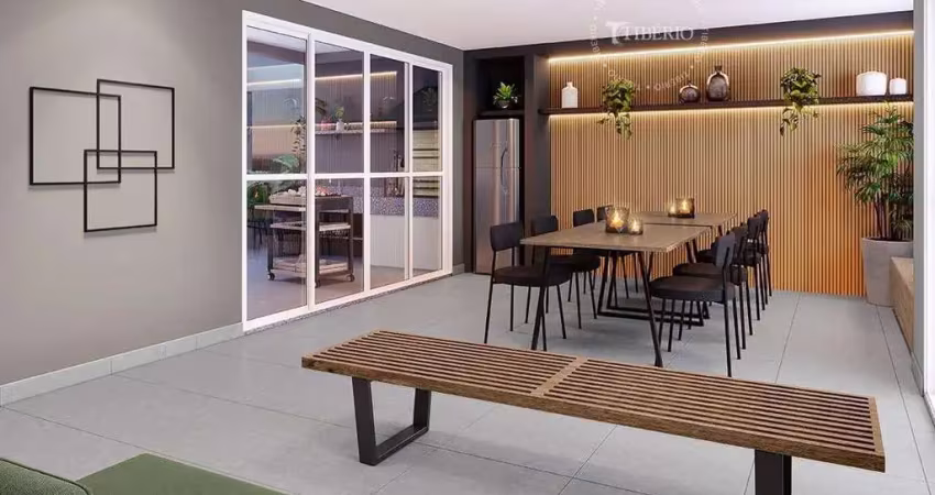 Blend saúde | construtora tibério | construção | 30 metros | 01 dormitório | com varanda | sem vaga