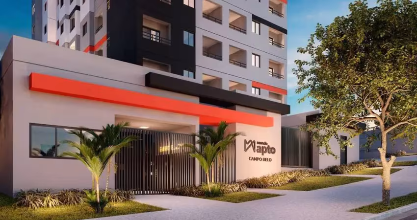 Mundo apto campo belo | construtora mundo apto | construção | 37 metros | 02 dormitórios | com varanda