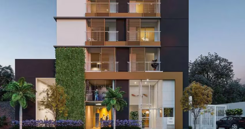 Àra faria lima | construtora rezende | construção | 29 metros | studio | com varanda | sem vaga