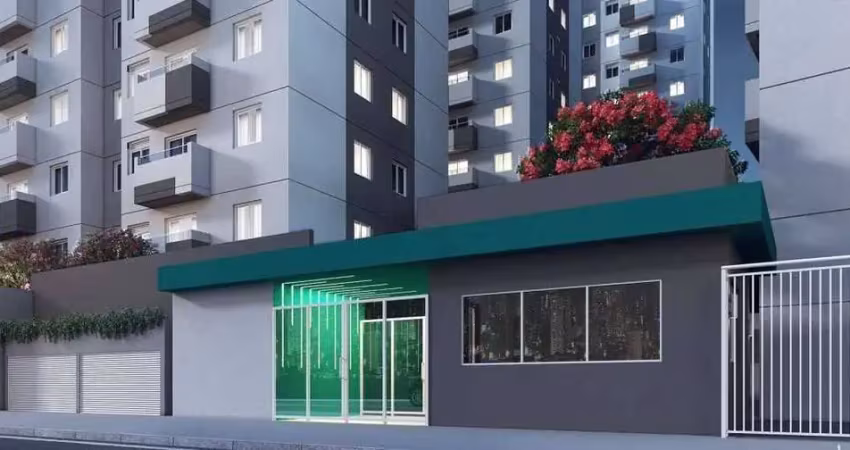Kz santos | construtora kazzas | construção | 42 metros | 02 dormitórios | com varanda | 01 vaga