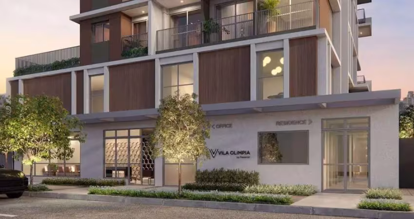 Vila olímpia by passarelli | construtora passarelli | construção | 44 metros | 02 dormitórios | com varanda | sem vaga