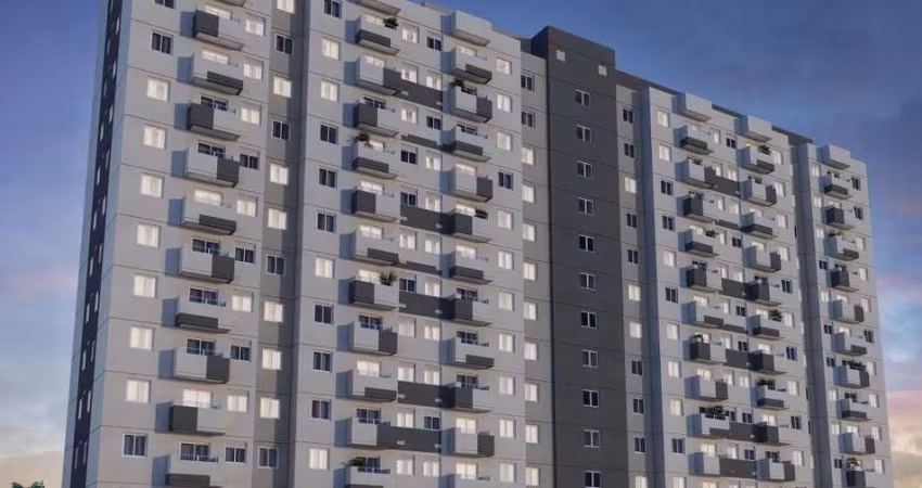 Kz Santos | Construtora Kazzas | Construção | 42 metros | 02 dormitórios | com varanda | 01 vaga